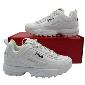 Fila Disruptor 2 Shoes Mens Size 7 White Chunky Low Top Sneakers FW02945-111 1Q3